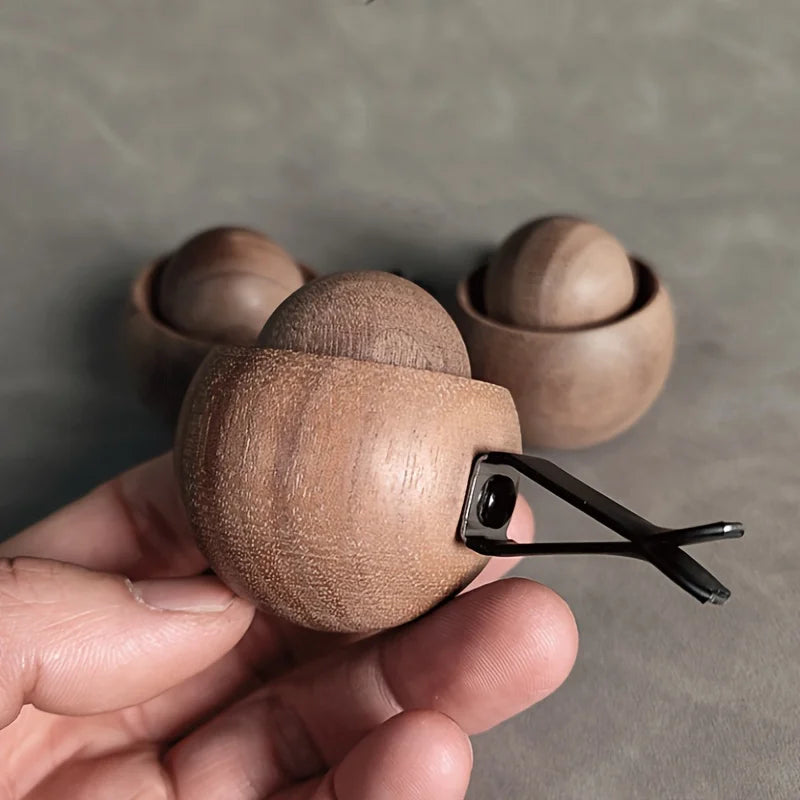 Car & Home Essential Oil Diffuser - Made of Wood Mini Cute Natural Fragrance Diffuser Suitable for Bedroom Living Room Bathro