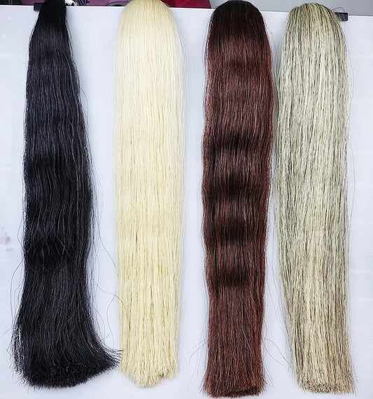 250g Black,Brown White Grey Horse Tail Hair,Vioin Bow Hair 83cm
