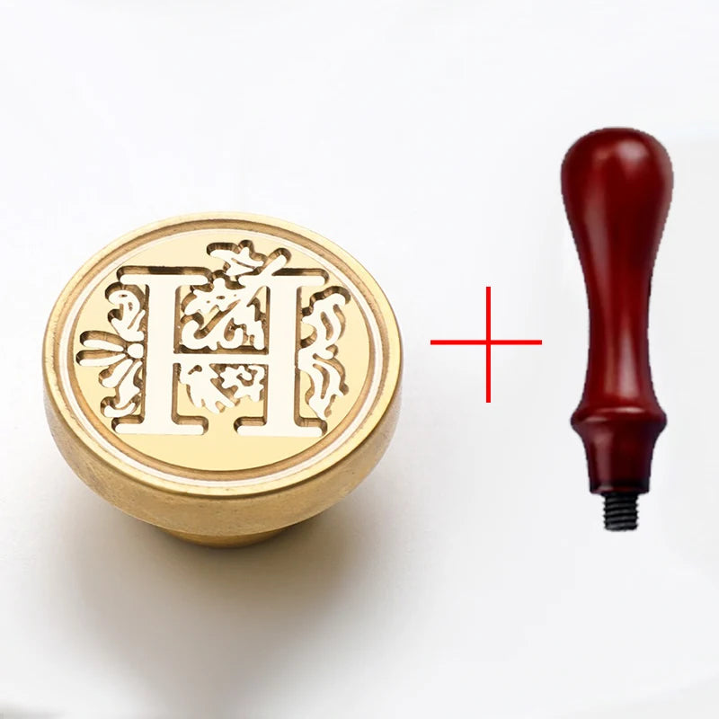 2PCS clear sealing stamp head wax seal craft supplies wax seal stamp and handle stamp scrapbooking supplies craft HCZ0106 - H