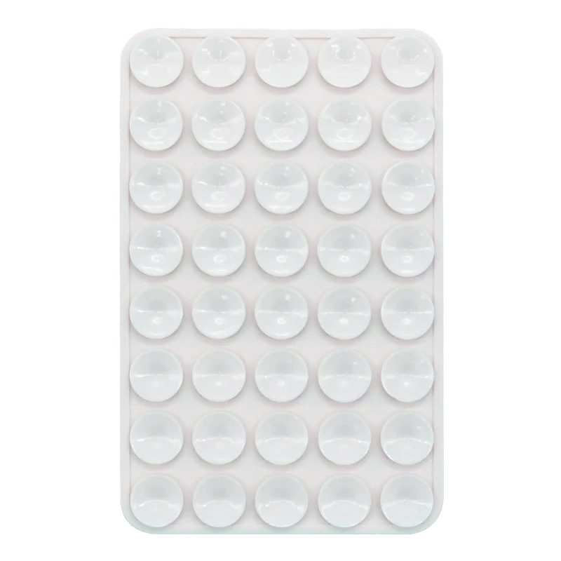 Double Sided Silicone Suction Cup Phone Case Detachable Stand Silicone Rubber Sucker Pad For Selfies And Videos Fixed Pad - W