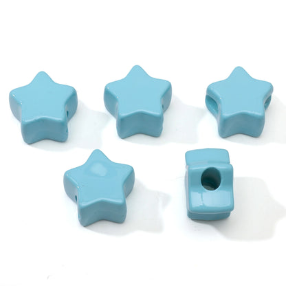 1/5Pcs Acrylic Large Hole Beads Star/Flower/Heart Beads Jewelry Making Materials for DIY Phone Chain Keychain Charms Accessor