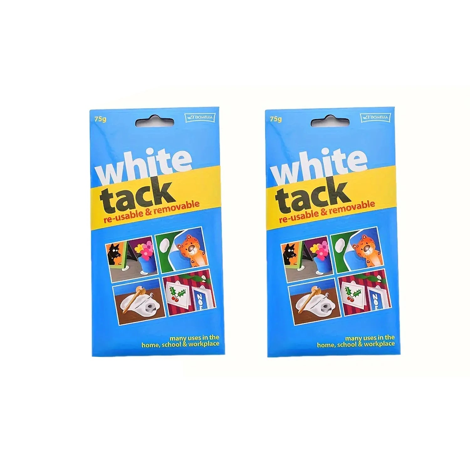 Removable Wall Safe White Tack Putty 50g/75g/100g/150g Reusable Non-Toxic Sticky Adhesive Tack for Posters Photos Party Use -