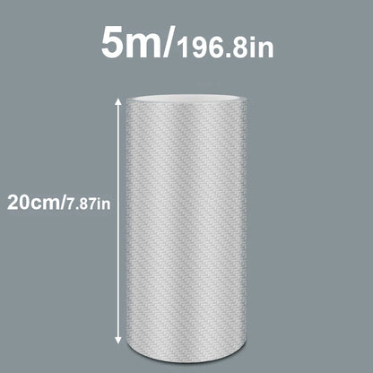 3/5/10M Transparent Carbon Fiber Car Threshold Portector Moulding Strip Trim Bumper Strip Clear Wear Surface Tapes DIY Film T