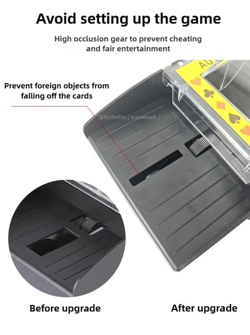 Automatic Card Shuffler USB Battery Operated Card Shuffler for Standard-Size Playing Cards Poker Blackjack Canasta Card Games