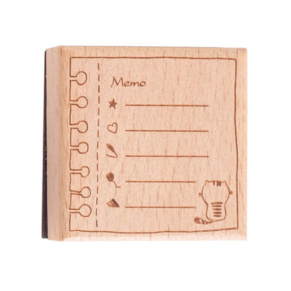 Cute Cat Daily Monthly Calendar Wood Stamp Journaling To Do List Memo Clock in Stamps for Scrapbooking Hobby DIY Craft Suppli