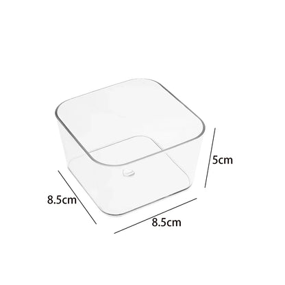 Multiple Sizes Transparent Storage Box Large Capacity Cosmetic Organizer Desktop Jewelry Stationery Makeup Drawer Container -
