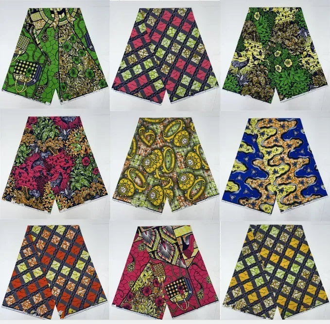 African Ankara prints batik patchwork fabric real wax African sewing material 100% cotton tissu for dress crafts
