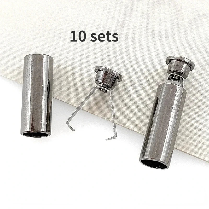 10 Sets Detachable Stopper With Lid Cap Rectangle Cord Ends Lock Stoppers For Rope Apparel Sportswear Parts Accessories