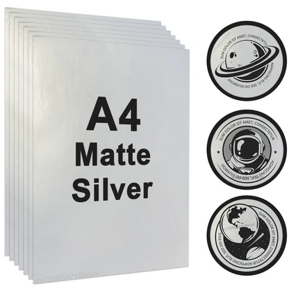 100% Transparent Printable Vinyl Sticker Paper A4 Vinyl Printing Paper for Inkjet Printer DIY Label Sticker Self Adhesive Pap