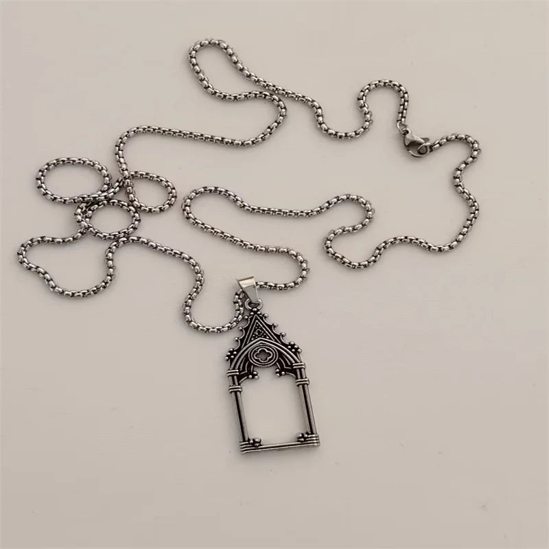 Vintage Cross Pendant Necklace Unisex Versatile Simple Long Sweater Chain Hip Hop Accessory - 31