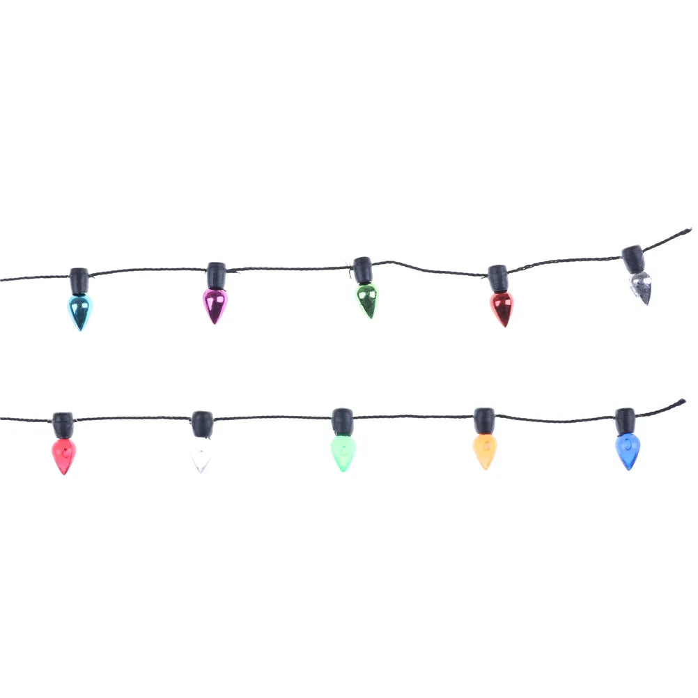1m/0.5m Multi-coloured Dollhouse Miniature A String plastic Christmas light DIY Dollhouse Miniature Mini Furniture String Lig