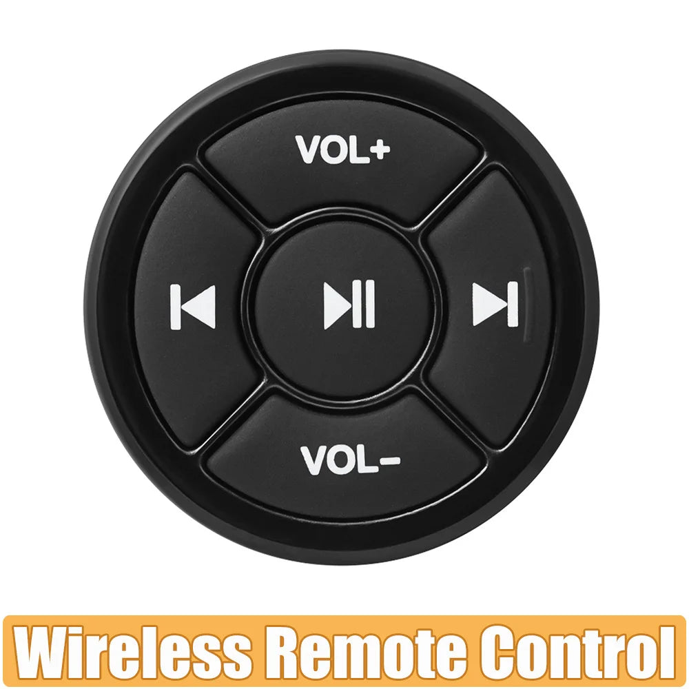 Music Player Steering Wheel Wireless Bluetooth-compatible Remote Control Media