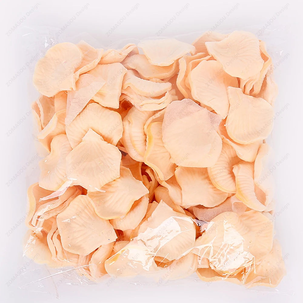 100-10000Pcs Top Colorful Artificial Fake Rose Petals Red White Gold Roses Petal Flowers Romantic Wedding Party Valentine Dec