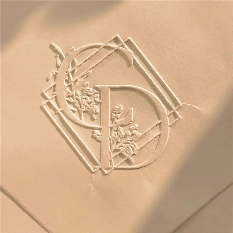 Customize Embossing Stamp Wedding Monogram Embosser Stamp,Personalized 2 initials Embosser Stamp,Wedding gift,hand held embos