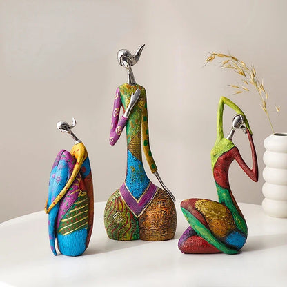 Abstract Character Ornaments Home Living Room TV Cabinet Decoration Office Art Yoga Decoration Statue Sculptures