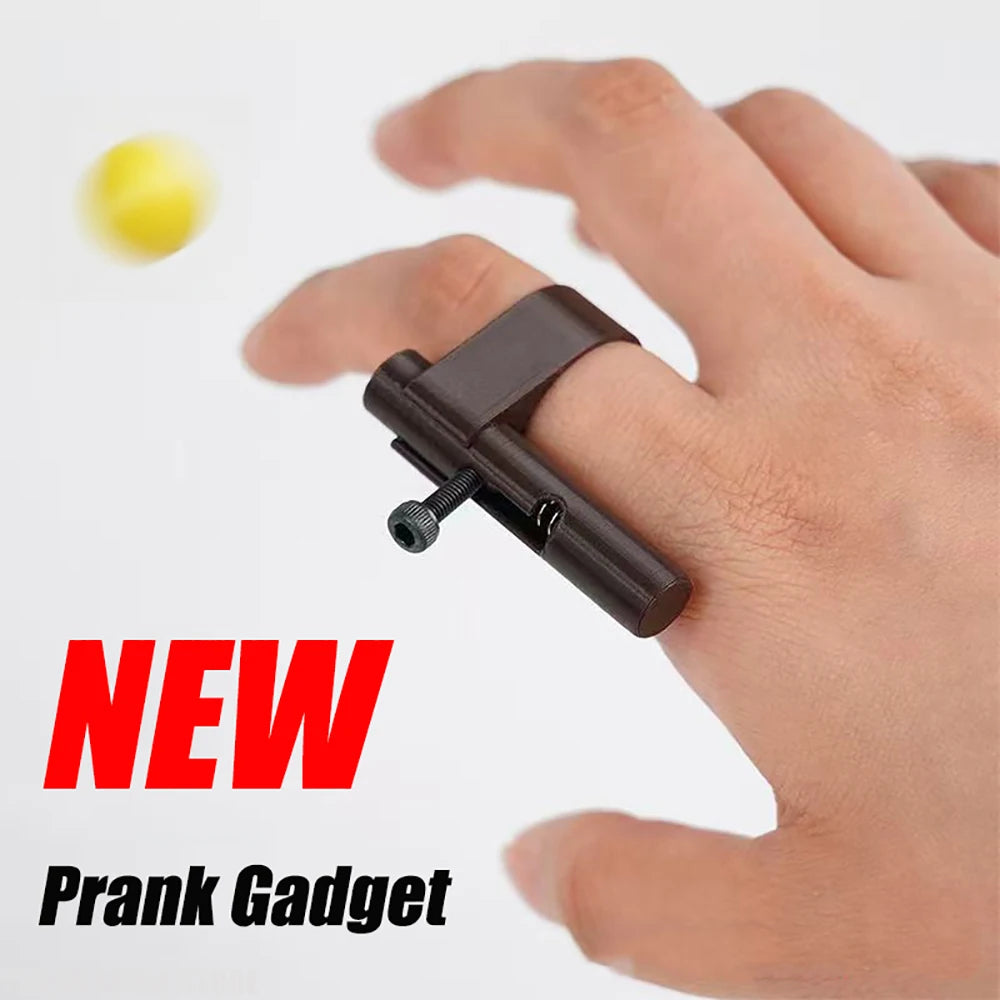 Hidden Mini Plastic Bullet Launcher - Safe Paper Ball Launch Toy Gun, Fun Prank Gadgets & Party Favors for Kids Adults