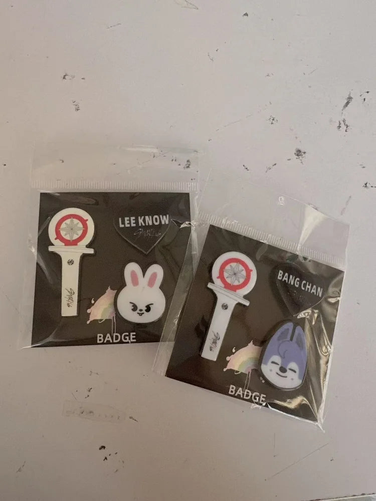 Stray kids mini brooch decoration accessories three piece set SKZOO mini animal bag clothing personalized decoration brooch