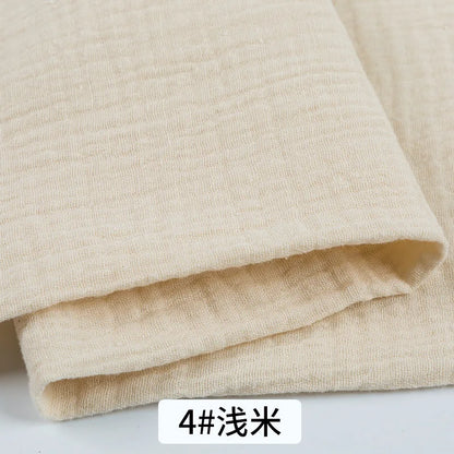 Double Gauze Cotton Fabric 100% Cotton for DIY Craft Sewing Material Dress Towel Bedding Sets Cheesecloth Table Runner Fabric