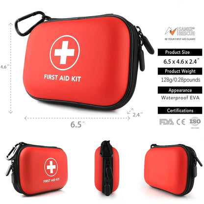 Empty Medical First Aid Storage Bag Sanke Small PU EVA Bag Case for Household Outdoor Travel Camping Equipment Medicine Survi