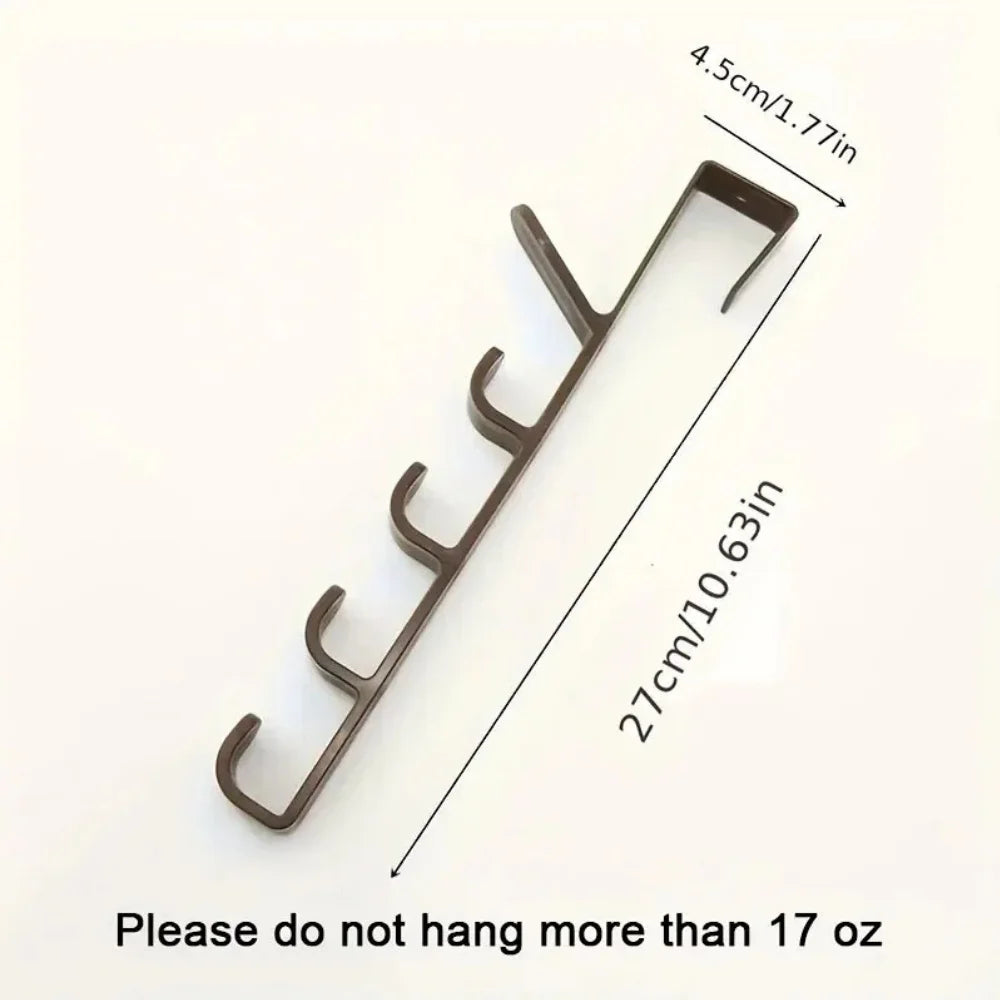 Bedroom Door Hanger Clothes Hanging Rack Over The Door Plastic Home Storage Organization Hooks, Purse Holder For Bags Rails