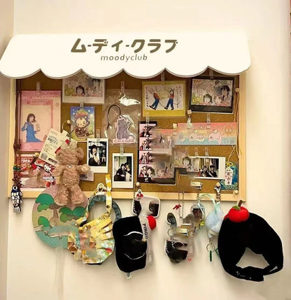 New DIY Cute Dessert House Cork Message Board Home Dormitory Jewelry Wooden Storage Board Wall Decorative Board Room Decorati
