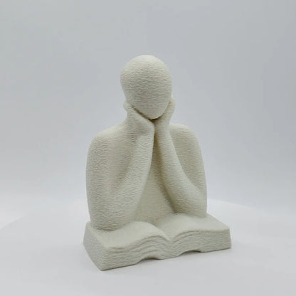 An Abstract Figure Ornament, A 3D-printed Thinking Figure Statue, A Desktop Decoration for Readers, and A Graduation Season G