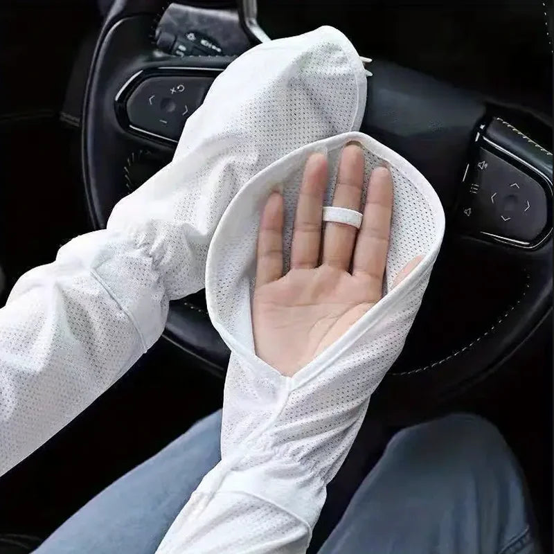 Women's Summer Sunscreen Sleeves Breathable Horseshoe Gloves UV Protection Driving Gloves Quick Drying Outdoor