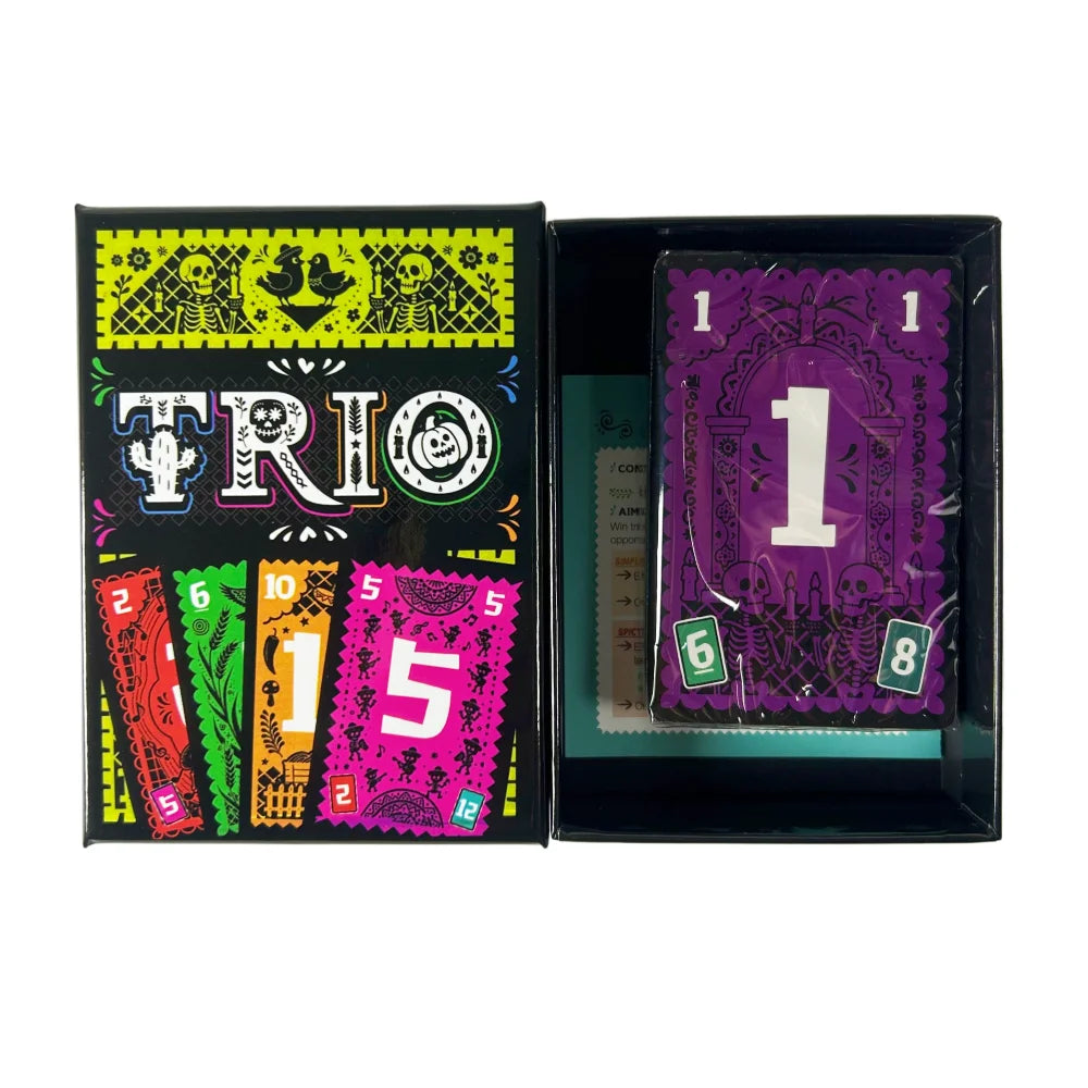 TRIO Strategic Card Board Game Toys For Family Party Card Game Matching Fun 3-6 Players Game Entertainment For All Ages Gifts
