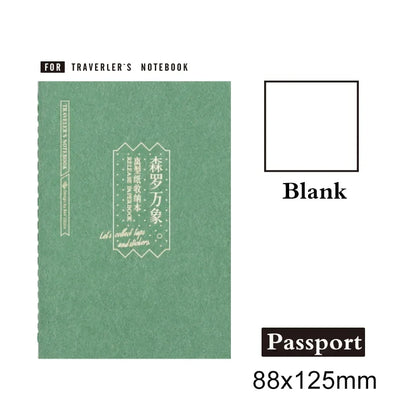 Fromthenon Travel Notebook Replace Inner Sticker Book Journal Planner Replace Accessories Office Stationery Supplies - Passpo