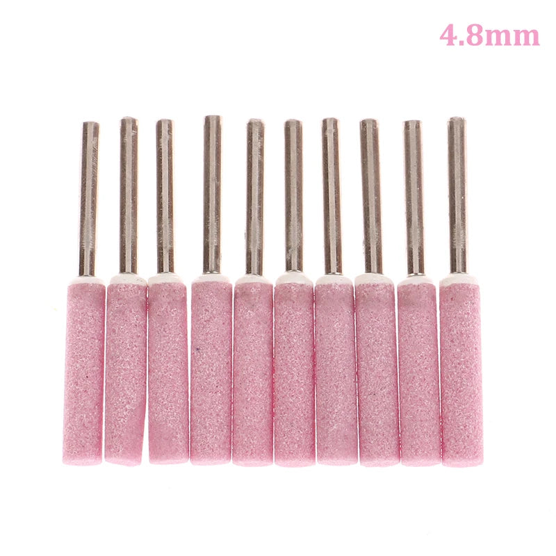 10Pcs Chainsaw Sharpener Grinding Stone File 4/4.8/5.5/6mm Chains Saw Sharpening Set Polishing Metals Chainsaw Sharpener Ston