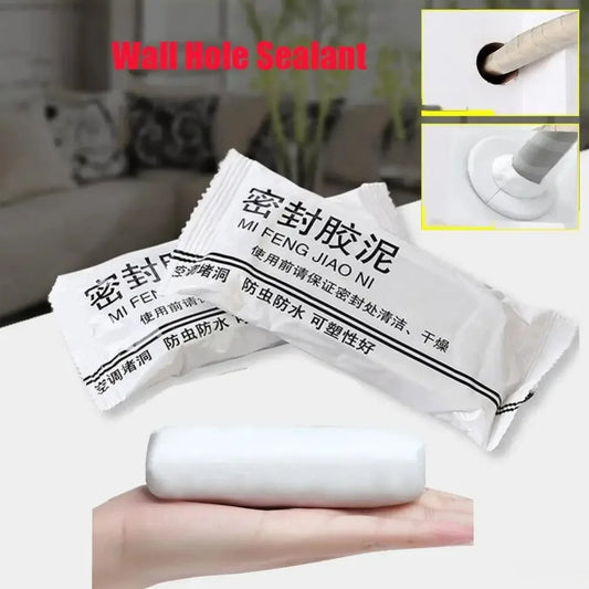 Sealing Cement Wall Hole Sealant Air Conditioning Repair Mud Clogged Mud Glue White Waterproof Household Filling Pipe Glue