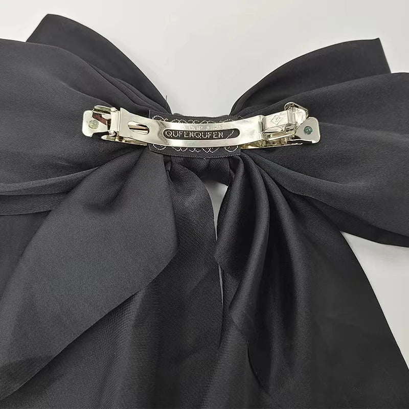 Satin Ribbon Big Bows, Double Faced Satin Clips, Chic Hair Accessories, Scrapbooking Embellishments, Gift Wrapping Supplies, 