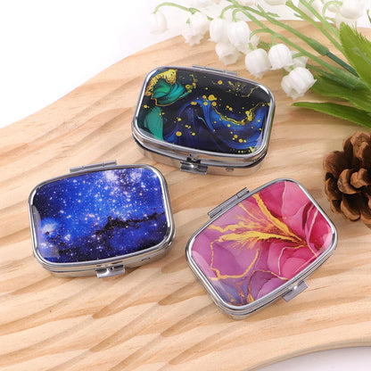 Van Gogh Art Mini Pill Box 2-Compartment Medicine Pill Organizer Household Portable Medicine Storage Box Travel Jwelery Gift