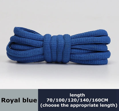 Men's And Women's Sports Shoelaces Color Flat Semicircular Shoelace Suitable For All Shoes Round Laces 23 Colors 1 Pair