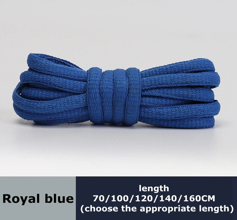 Men's And Women's Sports Shoelaces Color Flat Semicircular Shoelace Suitable For All Shoes Round Laces 23 Colors 1 Pair - Roy