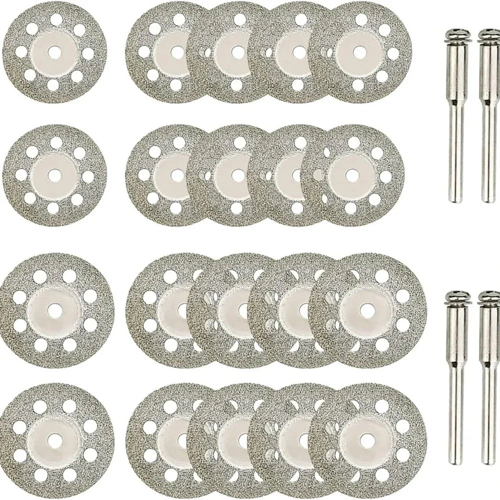 22mm Diamond Cutting Disc 3mm Grinding Wheel Mandrel for Metal Cutting Rotary