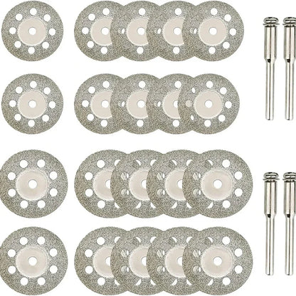 22mm Diamond Cutting Disc 3mm Grinding Wheel Mandrel for Metal Cutting Rotary