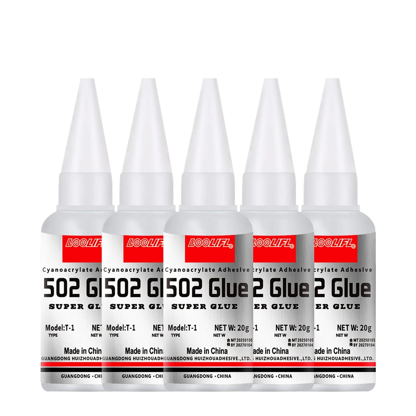 502 Super Strong Quick-Drying Adhesive, Professionally Used for Daily Repair of Toy Plastics, Is White, Transparent and Odorl