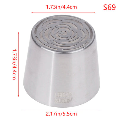 1Pc Stainless Steel Russian Piping Tips Christmas Cake Icing Frosting Nozzles For Cupcake Decoration DIY Kitchen Baking Tool 