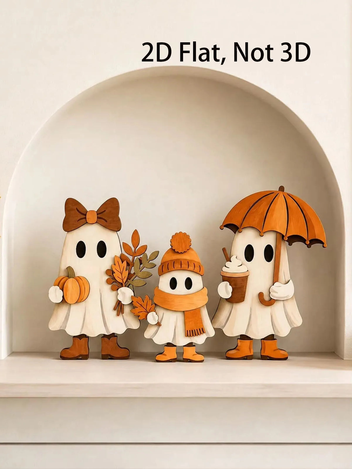 3 Pieces/Set of Autumn Wooden Ornaments, Vintage Autumn Standee Three-Piece Set for Desktop Decoration, Maple Leaf and Sunflo