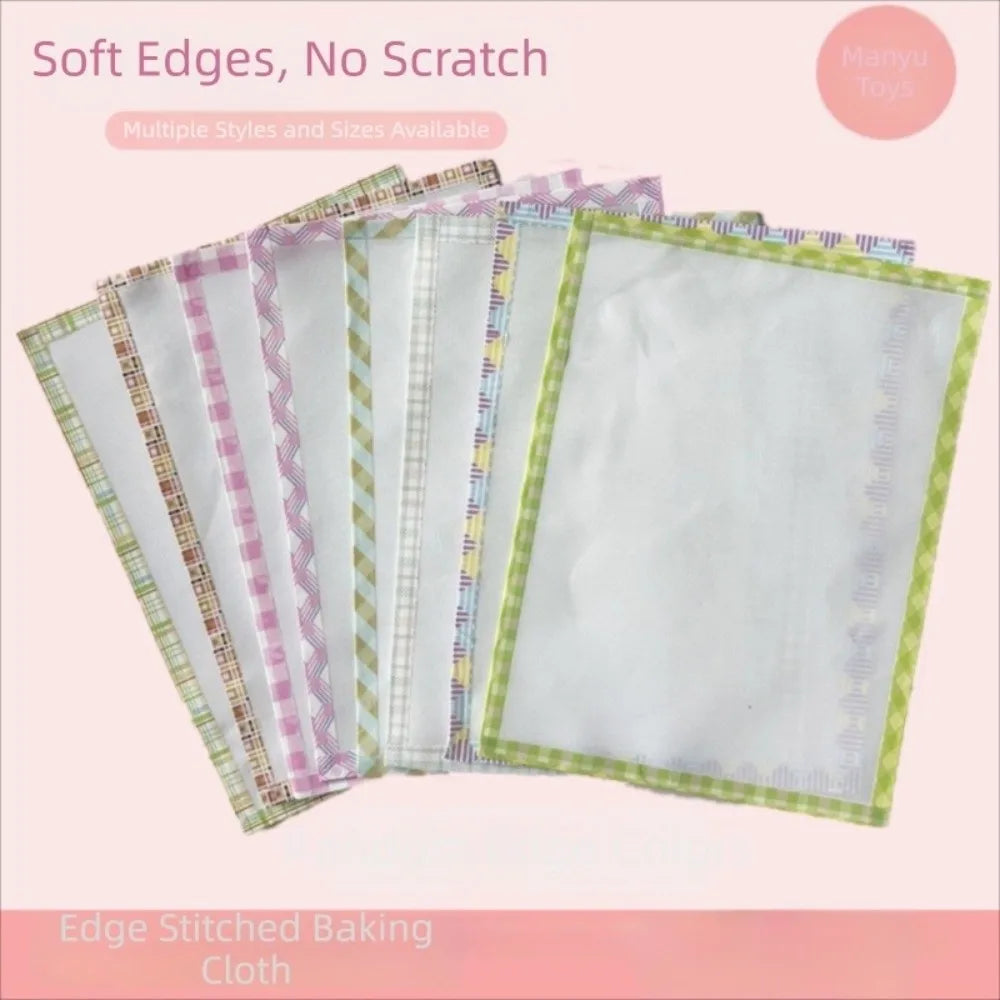 Handmade Perler Beads Baking Cloth Edge-stitched Transparent Iron-on Mat DIY Accessories Perler Beadsheat-resistant Paper