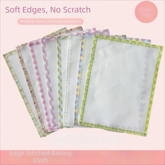 Handmade Perler Beads Baking Cloth Edge-stitched Transparent Iron-on Mat DIY Accessories Perler Beadsheat-resistant Paper
