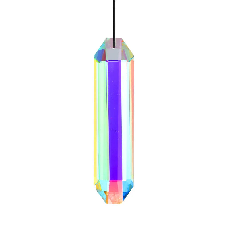 Sun Catcher Prism, Colorful Hexagonal Hanging Sun Catcher, Rainbow Catcher for Window, Room, Chandelier, Garden Home Decorati
