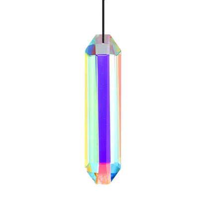 Sun Catcher Prism, Colorful Hexagonal Hanging Sun Catcher, Rainbow Catcher for Window, Room, Chandelier, Garden Home Decorati