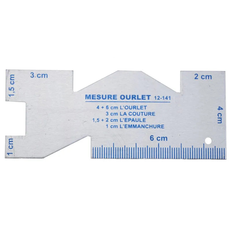 Precision Seam Measuring Gauge Metal Quilting Tailor Ruler Template Sewing Ruler For DIY Patchwork Quilting Craft Accessories