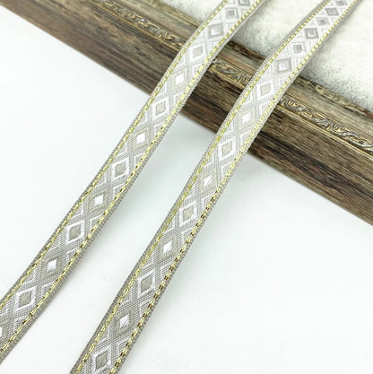 Lace Trim, Vintage Ethnic Lace Tape 2 Yards, 13mm Wide for Sewing, DIY Crafts, Lace Projects, Scrapbooking, Floral Tape - 17
