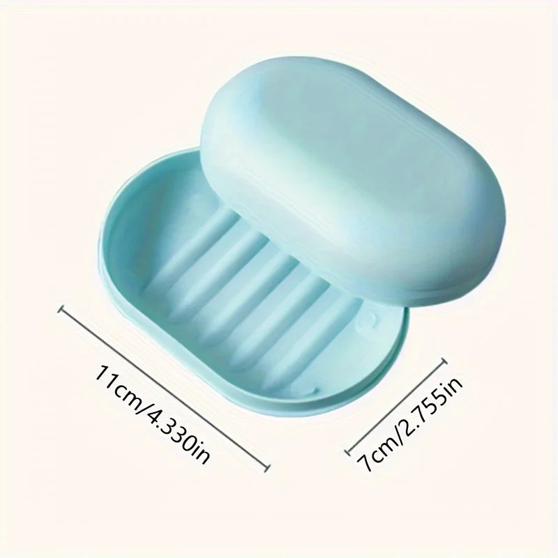 Soap Dish with Lid - Portable & Sealed Travel Soap Container