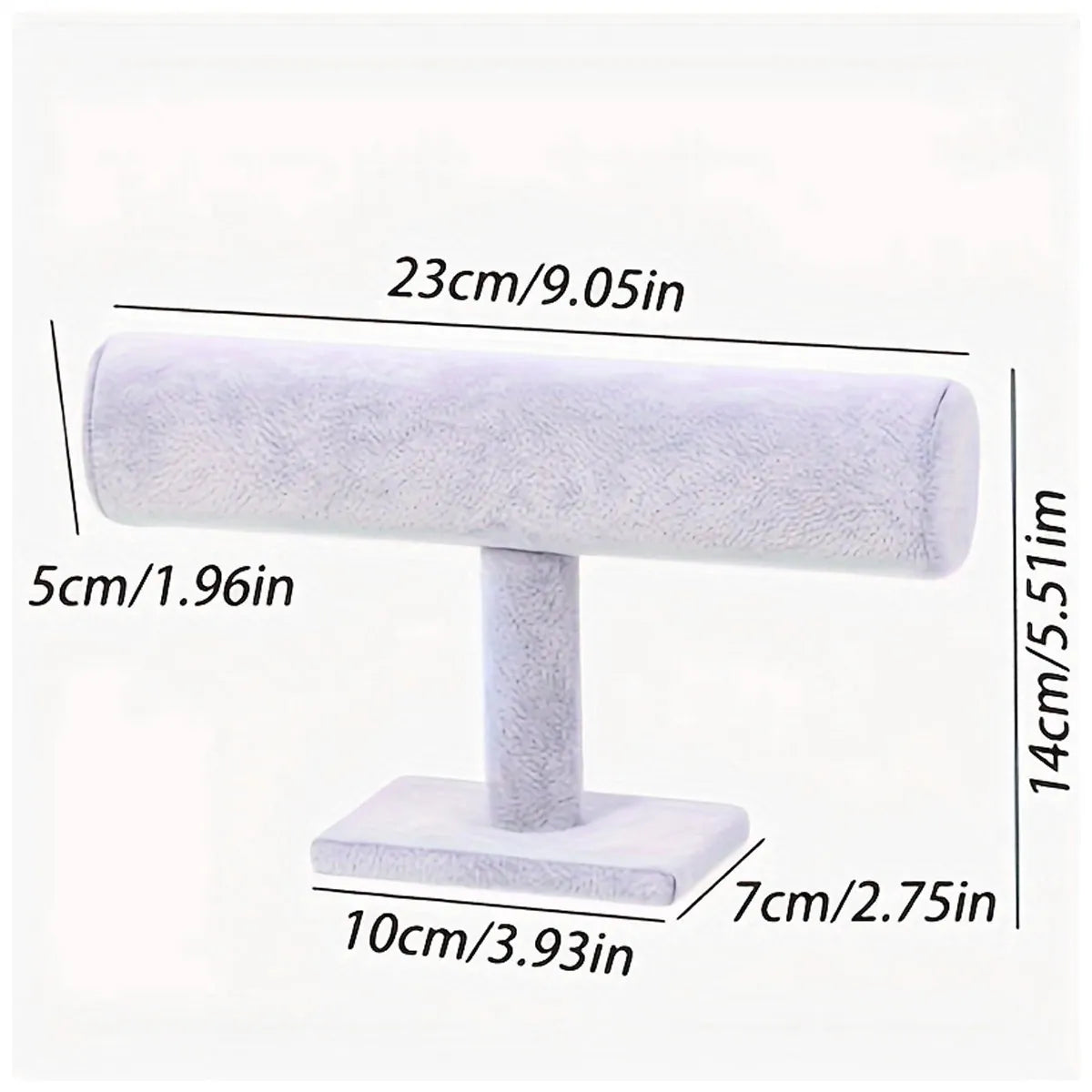 1pc T-Shaped Bracelet Stand, Bracelet and Necklace Display Stand, Watch Storage Stand, desktop Vertical Jewelry Stand - GRAY
