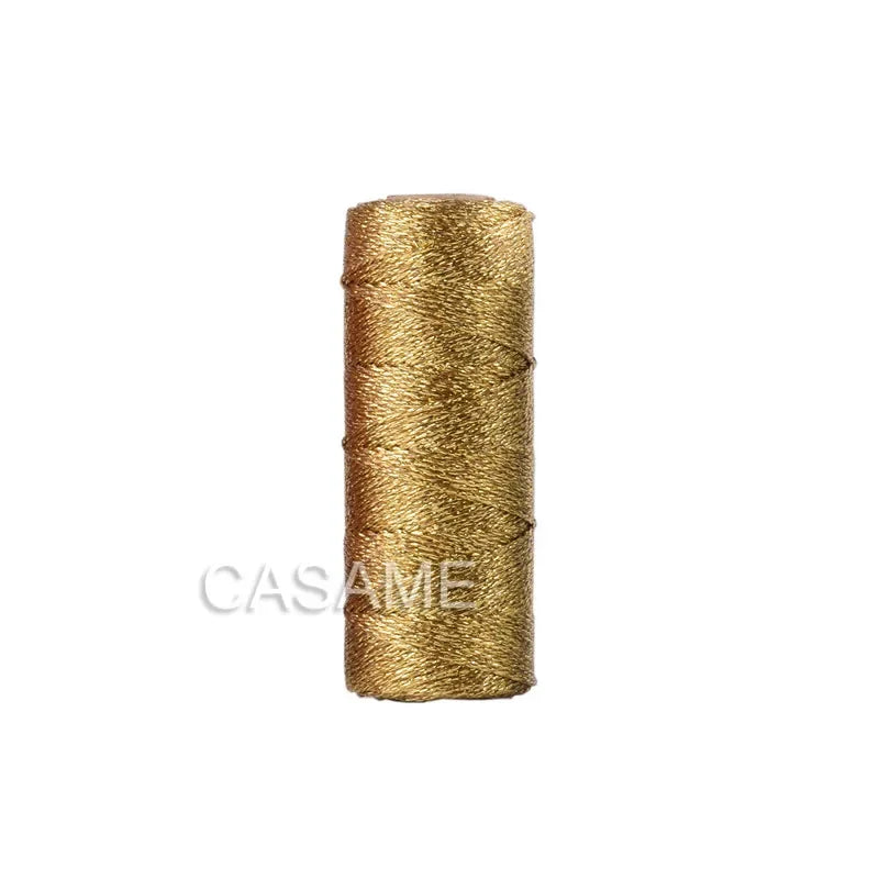 1.5mm 100M Gold Silver Macrame Cord Rope String for Sewing DIY Rope 100M Macrame Rope String for Sewing and Crafts Thread Twi