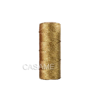 1.5mm 100M Gold Silver Macrame Cord Rope String for Sewing DIY Rope 100M Macrame Rope String for Sewing and Crafts Thread Twi